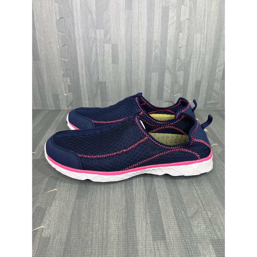 DREAM PAIRS Velda Mesh Breathable Walking Shoes Navy / Pink Womens Size 9.5
